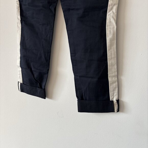 J Crew Pants stretch Size 0 Side Stripe Crop Work Office Capsule Preppy NWT - Picture 14 of 15